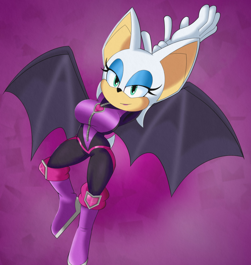 2022 anthro bat bat_wings black_nose blue_eyeshadow bodysuit boots clothed clothing digital_drawing_(artwork) digital_media_(artwork) eyeshadow female fingers footwear fully_clothed gloves hair hands_above_head handwear hi_res legwear makeup mammal membrane_(anatomy) membranous_wings narrowed_eyes rouge_the_bat sega skinsuit solo sonic_the_hedgehog_(series) spread_wings tail tan_body tan_inner_ear tan_skin teal_eyes thecakeee thigh_boots thigh_highs tight_clothing unsigned white_clothing white_gloves white_hair white_handwear wings