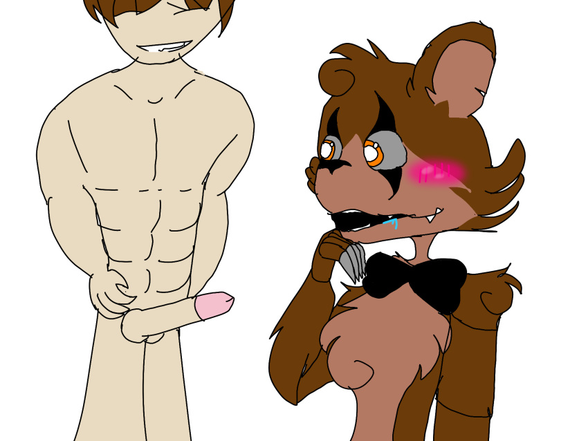 bear duo five_nights_at_freddy's five_nights_at_freddy's_4 genitals hi_res human male mammal nightmare_freddy_(fnaf) nude penis scottgames