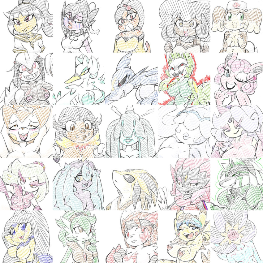 &lt;3 &lt;3_censor 1:1 2022 absolutely_everyone alternate_color ambiguous_gender amika_(cyanzangoose) anthro audino big_breasts blush breasts bust_portrait celesteela censored century_(cyanzangoose) cheek_tuft cholola_(cyanzangoose) chrysm_(cyanzangoose) clothed clothing colored colored_sketch cyanzangoose decade_(cyanzangoose) digital_media_(artwork) ear_tuft ears_up emboar excadrill facial_tuft fall_(cyanzangoose) female fingers fire flaming_hair flaming_mane flotia_(cyanzangoose) freckles fur gardevoir generation_1_pokemon generation_3_pokemon generation_4_pokemon generation_5_pokemon generation_7_pokemon goth gothitelle green_hair greya_(cyanzangoose) group hair head_tuft headgear headwear hi_res hiruru_(cyanzangoose) kana_(cyanzangoose) kiwane_(cyanzangoose) large_group leavanny long_neck looking_at_viewer lucario male mareanie mawile melcinda_(cyanzangoose) millenia_(cyanzangoose) miluna_(cyanzangoose) nihilego nintendo nude open_mouth pachikititana_(cyanzangoose) pachirisu pikachu pink_body pokemon pokemon_(species) pokemorph portrait pseudo_hair pseudo_mane purinne_(cyanzangoose) purple_body reaverbot_(cyanzangoose) red_eyes regena_(cyanzangoose) roberta_(cyanzangoose) sandslash sasami_(cyanzangoose) scrafty shanoa_(cyanzangoose) sharpedo simple_background sketch smile starmie swanna synkelle_(cyanzangoose) tail tochika_(cyanzangoose) torble_(cyanzangoose) tsareena tuft ultra_beast virgo_(cyanzangoose) weavile whimsicott white_background white_body white_fur wigglytuff zangoose