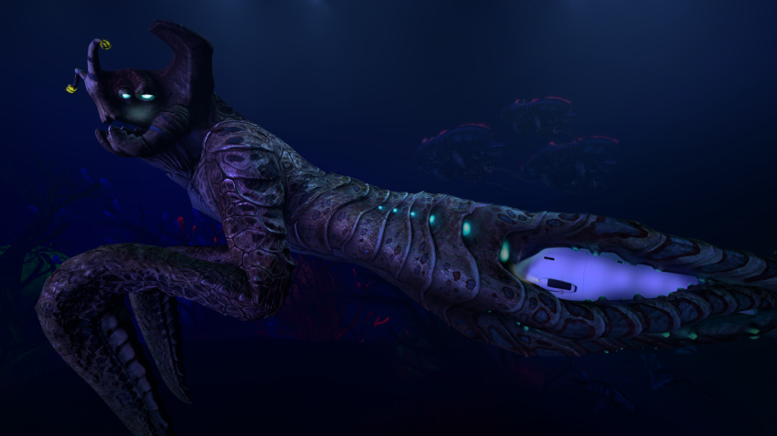 4_eyes amiafurryoraminotidkk anal anal_penetration anal_vore cloacal cloacal_penetration cloacal_vore cyclops_(subnautica) deep_sea female feral hi_res looking_pleasured macro multi_eye object_insertion open_mouth penetration reefback_leviathan_(subnautica) sea_creature sea_emperor_leviathan_(subnautica) solo submarine subnautica tentacles unbirthing unknown_worlds_entertainment vaginal vehicle vore watercraft