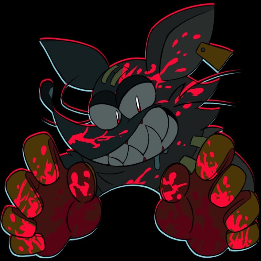 1:1 5_fingers 8-bit-britt angry angry_expression angry_face anthro arm_scar big_ears big_nose big_teeth black_background black_nose blood blood_covered blood_on_arm blood_on_chest blood_on_clothing blood_on_ear blood_on_face blood_on_gloves blood_on_hand blood_on_head blood_on_nose blood_splatter bodily_fluids bust_portrait chest_tuft clothing creepy creepy_smile digital_drawing_(artwork) digital_media_(artwork) dripping drooling ear_piercing ear_tag facial_scar fingers fur gloves grey_body grey_ears grey_face grey_fur grey_head grin grinning_at_viewer half-closed_eyes handwear head_scar hi_res looking_at_viewer mad_rat_(mad_rat_dead) mad_rat_dead male mammal mostly_nude_anthro mostly_nude_male murid murine narrowed_eyes naughty_face naughty_smile nightmare_fuel orange_clothing orange_gloves orange_handwear piercing pink_blood portrait rat reaching reaching_towards_viewer red_eyes rodent saliva saliva_drip saliva_on_chin scar scary scary_face sharp_teeth simple_background smile solo teeth toothy_grin tuft whiskers wide_grin wide_smile