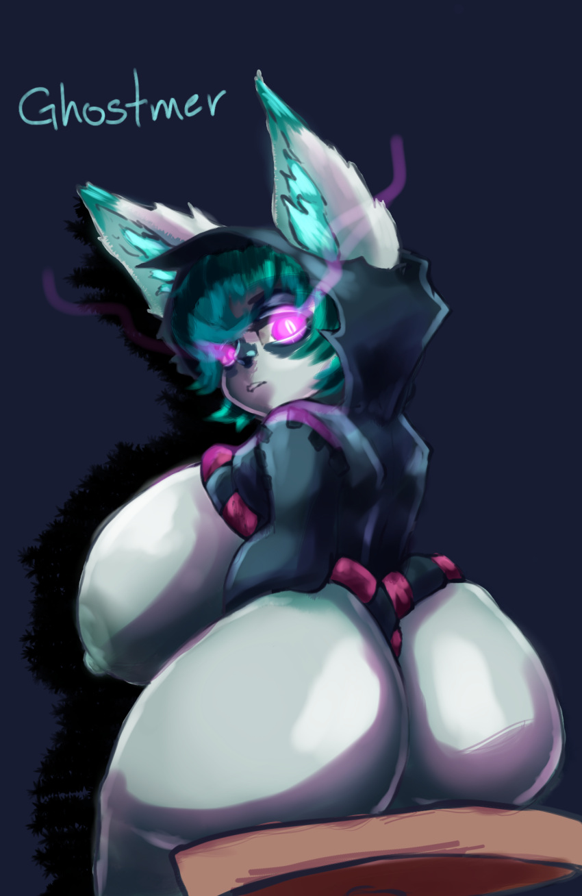 big_breasts big_butt breasts butt close-up eye_contact female ghostmer hi_res league_of_legends looking_at_another riot_games solo vex_(lol) yordle