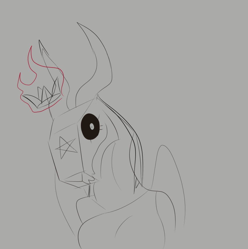 1:1 2022 animated anthro bapho_(keadonger) baphomet_(deity) biped black_sclera blep bovid caprine caprine_demon crown deity demon digital_media_(artwork) eyelashes eyes_closed fangs female goat_demon grey_background greyscale hair half-closed_eyes headgear hi_res horn keadonger kiss_mark long_neck looking_at_viewer looking_back mammal monochrome narrowed_eyes pentagram pentagram_tattoo short_playtime simple_background smile snout solo teeth tongue tongue_out turning_around wide_eyed wings