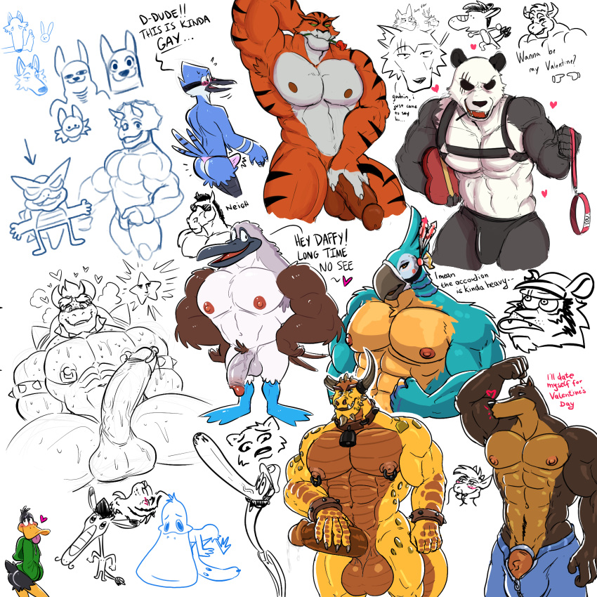 anatid anseriform anthro avian balls bear beastars bird blitz_(road_rovers) bonk_town boris_(spyro) bowser breath_of_the_wild butt canid canine canis cartoon_network clothing daffy_duck domestic_dog dragon dream_and_nightmare duck equid equine felid genital_piercing genitals giant_panda gouhin_(beastars) hi_res horse humanoid_genitalia humanoid_penis kass_(tloz) koopa legoshi_(beastars) let_me_do_it_for_you looney_tunes male mammal mario_bros mordecai_(regular_show) muscular nintendo nipple_piercing nipples pantherine penis penis_piercing piercing poppin regular_show rito scalie the_legend_of_zelda tiger underwear warner_brothers wolf zourik