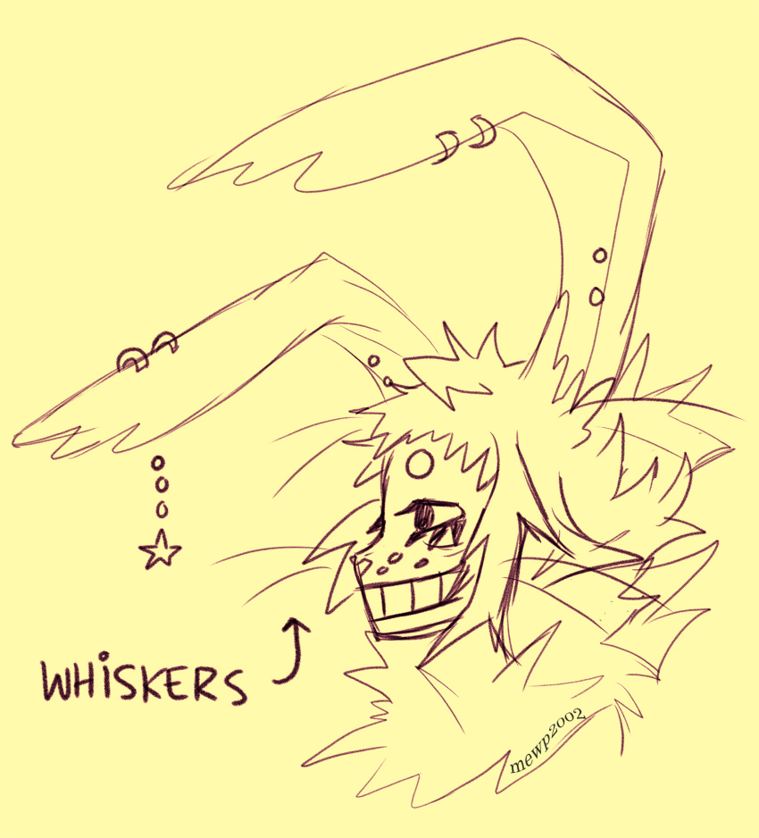 &lt;3 ambiguous_gender angora_rabbit anthro bangs chi_(mewp2002) circle_eyebrows dewlap_(anatomy) domestic_rabbit ear_piercing ear_ring eye_bags eyebrows eyelashes fluffy fur fur_tuft grin headshot_portrait heart_nose hi_res hoop_ear_ring lagomorph leporid long_ears long_eyelashes long_fur mammal markings mewp2002 original_character_do_not_steal oryctolagus permagrin permasmile piercing portrait profile_view rabbit ring_piercing short_snout side_view simple_background sketch smile solo stud_piercing text tuft unfinished whisker_markings whisker_spots whiskers