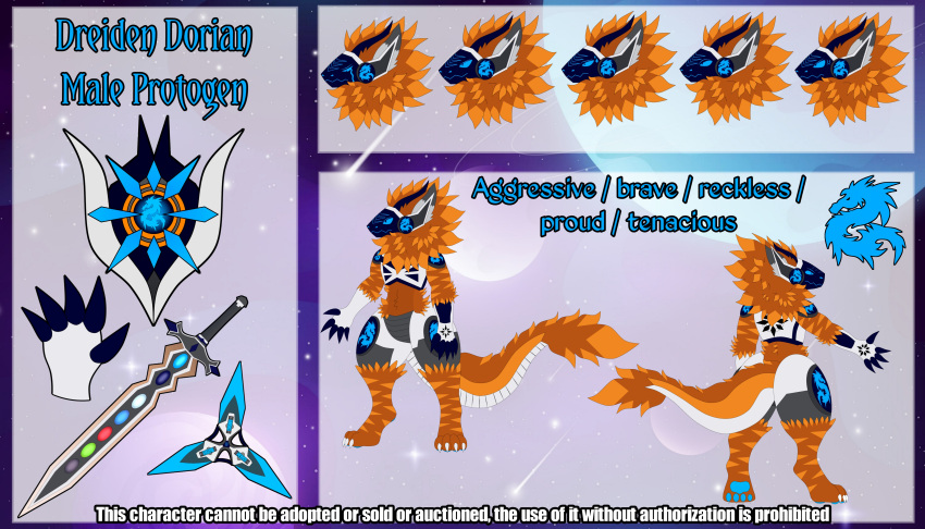 &copy; absurd_res anthro dreiden dreiden_dorian fluffy fluffy_tail hi_res item_slot machine male model_sheet protogen rareware reference_image solo symbol tail