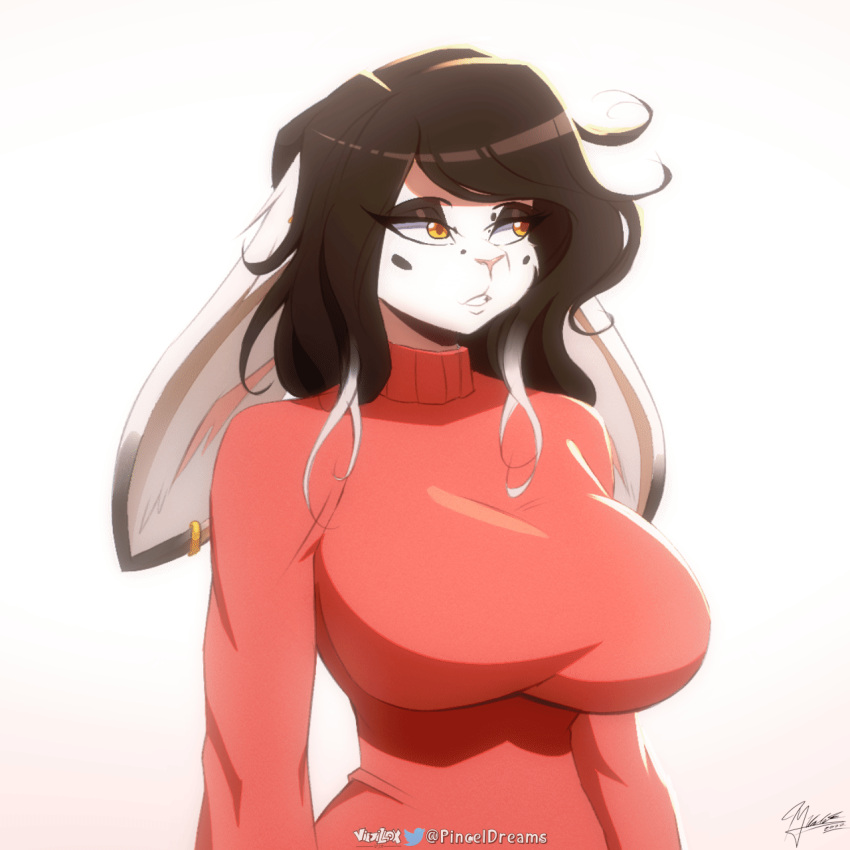 animated anthro big_breasts bouncing_breasts breasts female hi_res solo viejillox