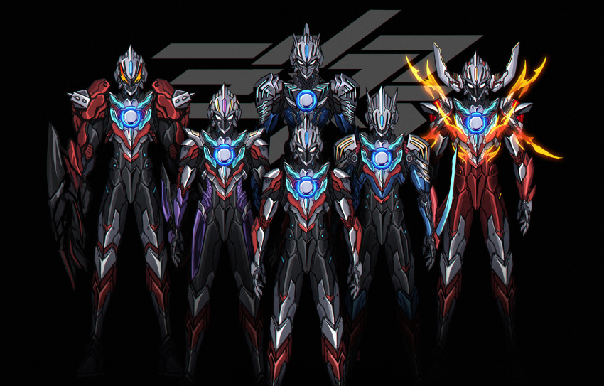 3ok 6+boys absurdres alternate_universe armor black_claws body_armor burnmite claws emerium_slugger everyone flaming_eyes fusion gauntlets highres horns hurricane_slash kaette_kita_ultraman lightning_attacker male_focus multiple_boys orb power_armor spacium_zeperion standing thunder_breastar tokusatsu two-tone_eyes ultra_series ultra_seven ultraman ultraman_(1st_series) ultraman_(hero's_comics) ultraman_jack ultraman_orb ultraman_orb_(series) ultraman_suit ultraman_tarou_(series) ultraman_tiga ultraman_tiga_(series) ultraman_x ultraman_x_(series) ultraman_zero ultraman_zero_the_movie zoffy_(ultra_series)