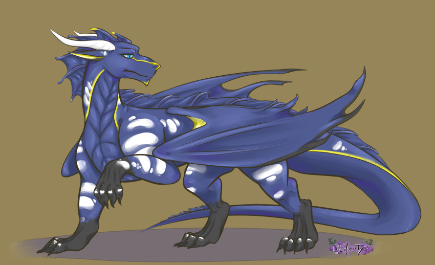 anthro blue_body blue_skin dragon edioretysa fur furred_dragon hi_res invalid_tag king male mammal musclegut muscular royalty scales scalie solo