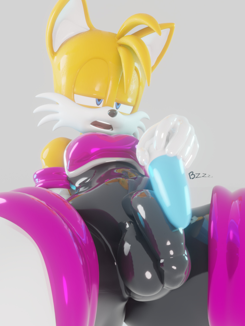 3d_(artwork) absurd_res anthro armwear aroused blender_(software) blender_eevee bodily_fluids boots bulge canid canine clothed clothing condom_suit crossdressing digital_media_(artwork) eggsaladsandwich elbow_gloves eyes_rolling_back footwear fox genitals girly gloves handwear hi_res horny_male latex latex_bodysuit latex_boots latex_clothing latex_gloves latex_legwear male mammal miles_prower penile penis rouge_the_bat_(cosplay) rubber rubber_boots rubber_clothing rubber_suit sega sex_toy solo sonic_the_hedgehog_(series) sweat sweaty_body tight_clothing vibrator vibrator_on_penis