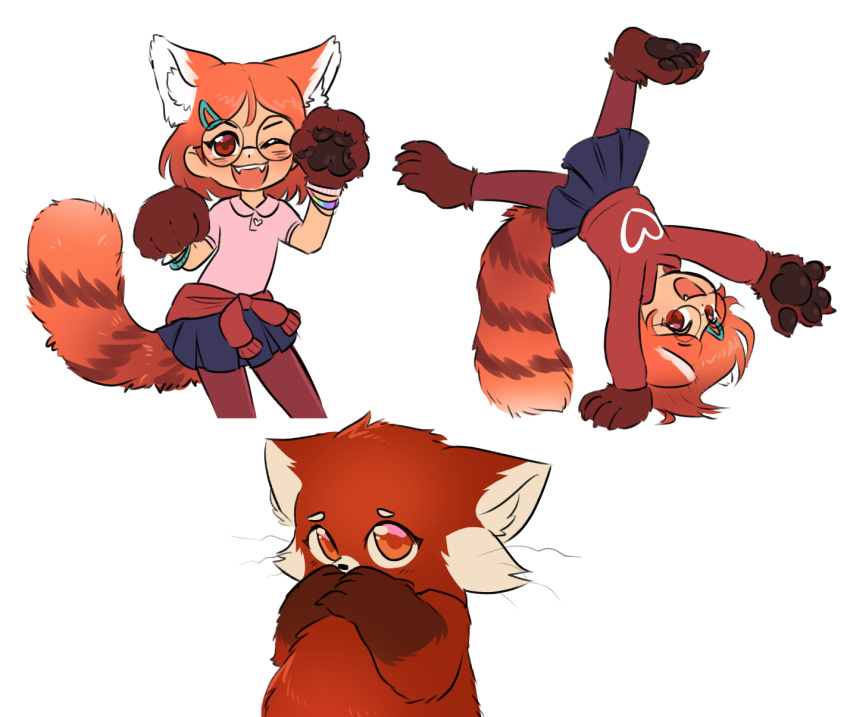 ailurid ailurid_humanoid animal_humanoid anthro clothed clothing disney female hi_res humanoid kipaki mammal mammal_humanoid meilin_lee_(turning_red) pixar red_panda red_panda_humanoid solo turning_red