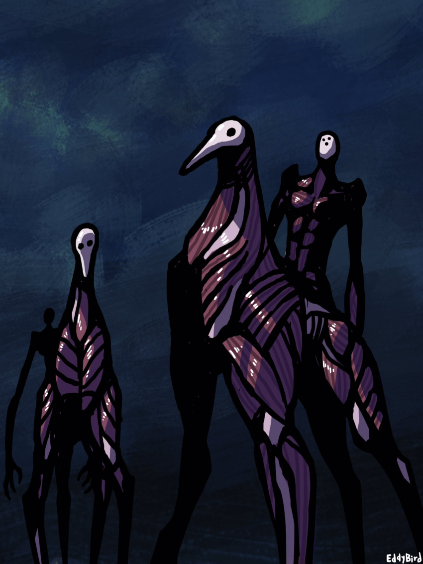 2021 3:4 3_eyes 4_legs 5_eyes 6_limbs abs ambiguous_gender angel_(evangelion) artist_name beak biceps blue_background cloud colored crossover dark_clouds deltoids digital_media_(artwork) duo eddybird equid equine exposed_bone exposed_muscle fingers front_view glistening glistening_body glistening_flesh hi_res humanoid kneecaps long_arms looking_at_viewer mammal mask monster multi_eye multi_limb muscular muscular_ambiguous muscular_taur neon_genesis_evangelion nuckelavee nude nude_ambiguous nude_taur obliques pecs quadruped quads scp-3456 scp_foundation serratus simple_background standing taur text three-quarter_view triceps watermark white_face white_text