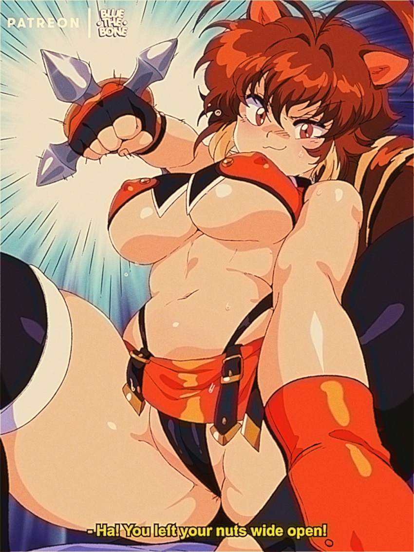 2023 5_fingers animal_humanoid anus barely_visible_anus blazblue bluethebone breasts brown_eyes brown_hair butt_from_the_front clothed clothing dialogue english_text female fingers hair hi_res humanoid looking_at_viewer makoto_nanaya mammal mammal_humanoid rodent rodent_humanoid sciurid sciurid_humanoid skimpy solo tail text thick_thighs tree_squirrel_humanoid under_boob