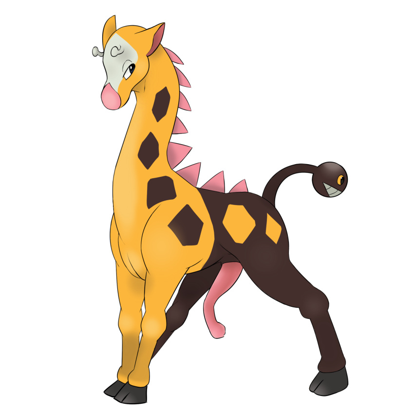 feral frogguts generation_2_pokemon girafarig hi_res male nintendo pokemon pokemon_(species) solo