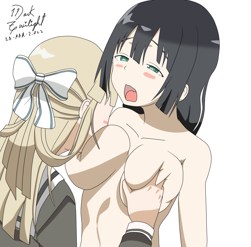 absurdres breastfeeding breasts dark_twilight highres huge_breasts nogi_sonoko tougou_mimori washio_sumi washio_sumi_wa_yuusha_de_aru yuri yuuki_yuuna_wa_yuusha_de_aru yuusha_de_aru