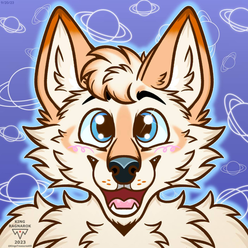 anthro canid canine canis digital_media_(artwork) eyestrain freelance furry furryart furryfandom hi_res icon invalid_tag kingstreasures mammal symmetry wolf