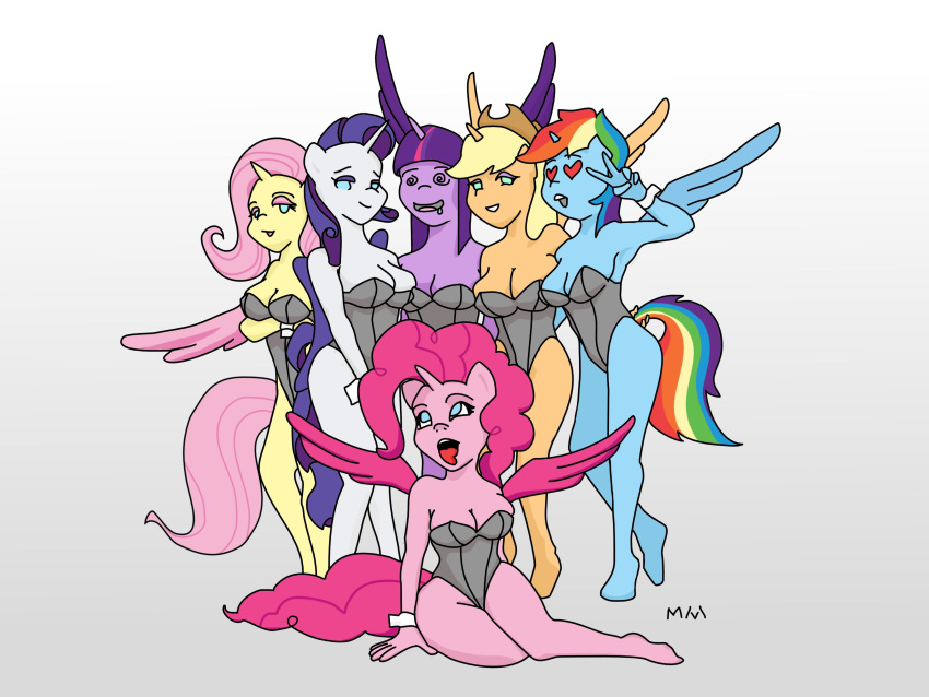 absurd_res ahegao anthro applejack_(mlp) bunny_costume clothing corset costume cuff_(restraint) equid equine female friendship_is_magic group hair hasbro hi_res horn lingerie looking_pleasured mammal mattythemimic multicolored_hair multicolored_tail my_little_pony pegasus pinkie_pie_(mlp) rainbow_dash_(mlp) rarity_(mlp) restraints tagme tail tongue tongue_out topwear twilight_sparkle_(mlp) unicorn winged_unicorn wings wrist_cuffs