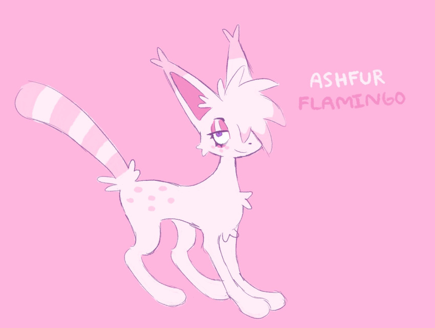 alternate_color alternate_form ashfur_(warriors) domestic_cat felid feline felis feral fur hi_res labbit1337 male mammal pink_background pink_body pink_fur simple_background solo warriors_(cats) white_body white_fur