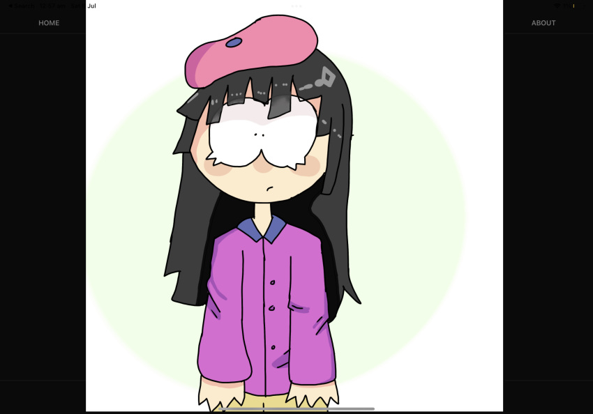 black_hair highres long_hair neck_collar non-web_source shirt south_park standing surprised wendy_testaburger