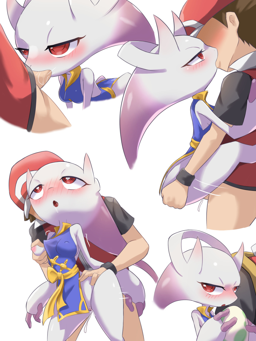 &lt;3 &lt;3_eyes absurd_res anthro anthro_penetrated areola biped blush breast_fondling breast_play breasts clothing duo egg erection female female_penetrated fondling from_behind_position genitals hand_on_breast hi_res holowear_(pokemon) human human_on_anthro human_penetrating human_penetrating_anthro interspecies legendary_pokemon male male/female male_penetrating male_penetrating_female mammal martial_arts_style_mewtwo mega_evolution mega_mewtwo mega_mewtwo_y nintendo nipple_outline nipples oral oral_penetration penetration penis pokemon pokemon_(species) pokemon_unite purple_body red_eyes sex standing standing_sex vaginal vaginal_penetration white_body zerokun135