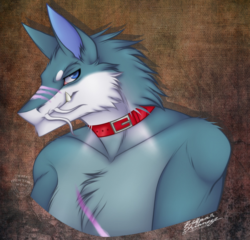 anthro canid canine canis collar hi_res lobo lucifer lupis male mammal sergal snowwhitepaw solo thehuntingwolf wolf