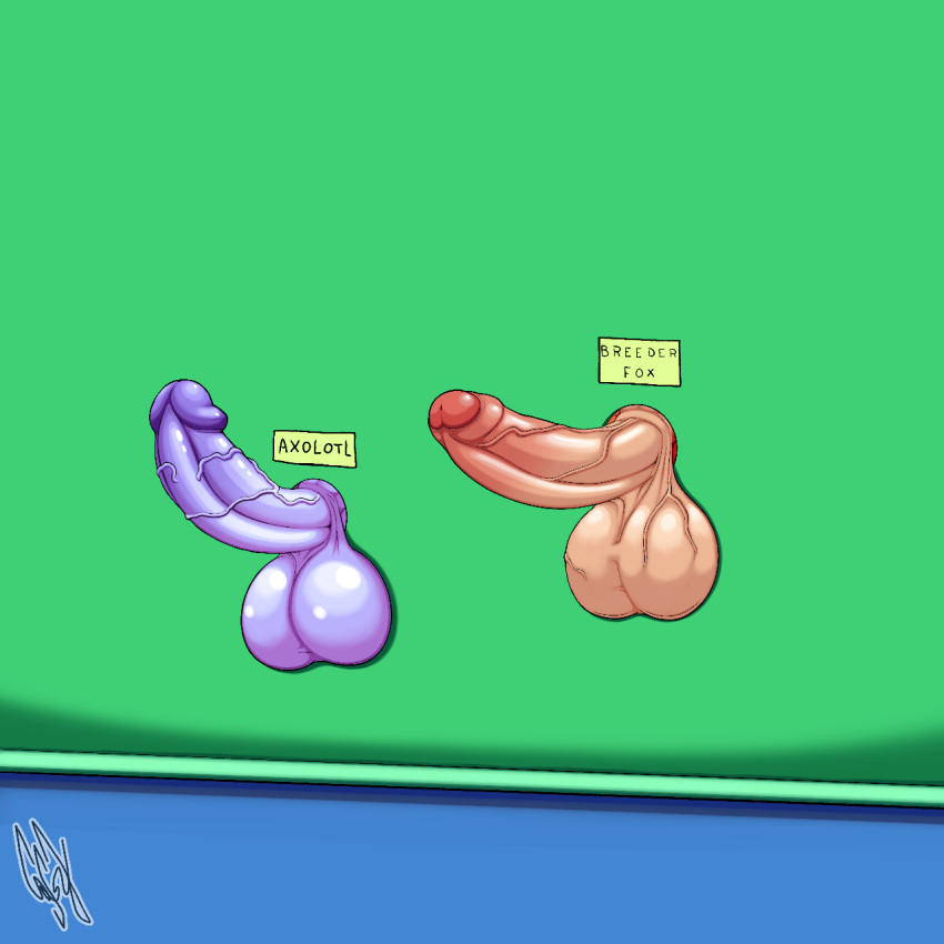 1:1 amphibian animal_humanoid anthro axolotl balls big_balls big_penis canid canine digital_media_(artwork) duo erection fox genitals glory_hole hi_res huge_balls huge_penis humanoid humanoid_genitalia humanoid_penis hyper hyper_balls hyper_genitalia hyper_penis male mammal marilyn_(quotefox) marine mole_salamander nude pandemoniam penis quotefox salamander text vein veiny_balls veiny_penis