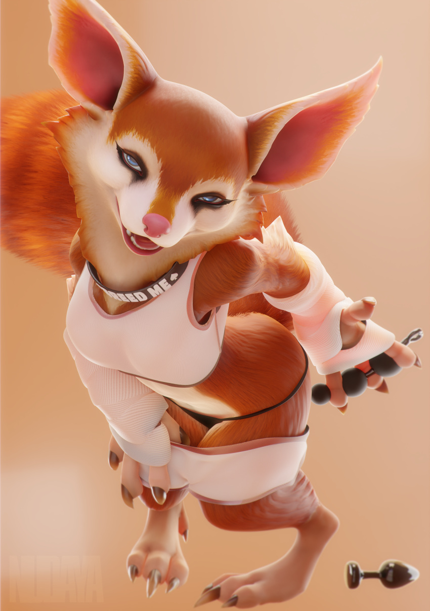3d_(artwork) 4_fingers absurd_res anal anal_bead_pull anal_beads anal_penetration anthro bandage bedroom_eyes big_tail blender_(software) blender_cycles blue_eyes breasts buttplug choker claws clothed clothing digital_media_(artwork) dota feet female fingers fur hi_res hoodwink_(dota) jewelry looking_at_viewer looking_up mammal narrowed_eyes necklace nudaya object_in_ass panties penetration plug_(sex_toy) pulling_pants_down red_body red_fur red_nose rodent sciurid seductive sex_toy sex_toy_in_ass sex_toy_insertion small_breasts solo tail tail_tuft tongue topwear tree_squirrel tuft underwear white_body