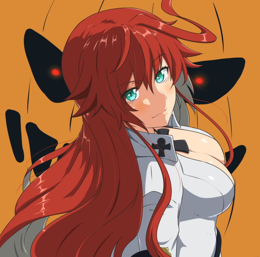 1girl ada_badguy ankh_necklace bell-bottoms bodysuit breasts cleavage front_slit green_eyes guilty_gear guilty_gear_strive highres jack-o'_valentine large_breasts long_hair pants pumpkin red_hair solo too_many_belts white_bodysuit