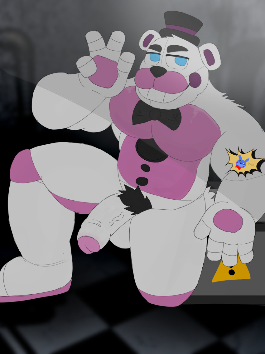 absurd_res animatronic anonymous_artist bear five_nights_at_freddy's funtime_freddy_(fnafsl) hi_res humanoid machine male male/male mammal robot scottgames sister_location solo solo_focus