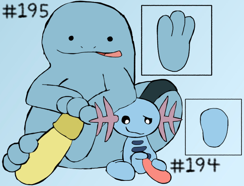 3_toes ambiguous_gender blue_body digital_media_(artwork) erection feet foot_fetish foot_play footjob generation_2_pokemon genitals group hashtag hi_res id_number male nintendo number open_mouth penis pokemon pokemon_(species) quagsire secretsableye sex simple_background smile text toes wooper