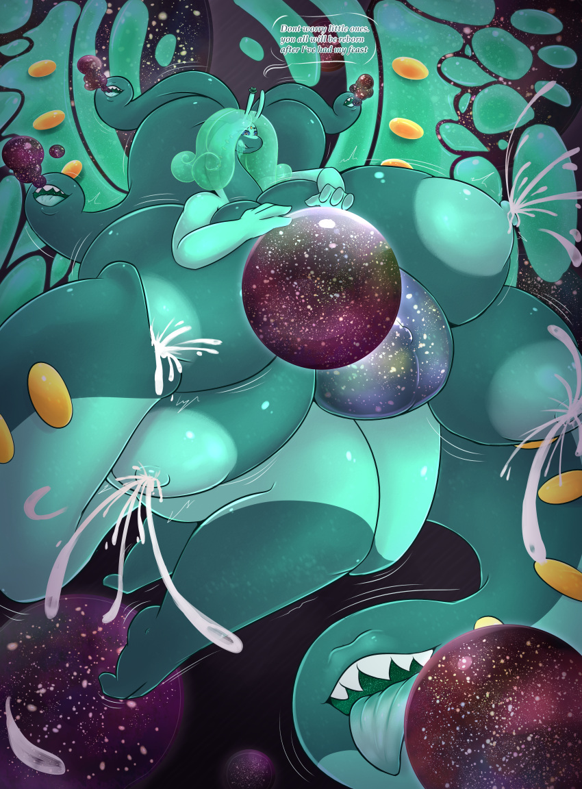 absurd_res anthro big_breasts big_butt bodily_fluids breast_expansion breast_growth breasts butt butt_expansion clothing expansion female floating generation_6_pokemon goo_hair goodra green_hair growth hair hi_res huge_breasts huge_butt hyper hyper_breasts hyper_butt lactating larger_female macro macro_focus multi_breast multi_breast_growth multiverse nintendo nipples overweight overweight_anthro overweight_female pokemon pokemon_(species) pregnant pregnant_female pseudo_hair reygunpocket_(artist) size_difference slime solo tail tail_mouth thick_thighs transformation transformation_through_vore universe unusual_anatomy unusual_tail vore wardrobe_malfunction