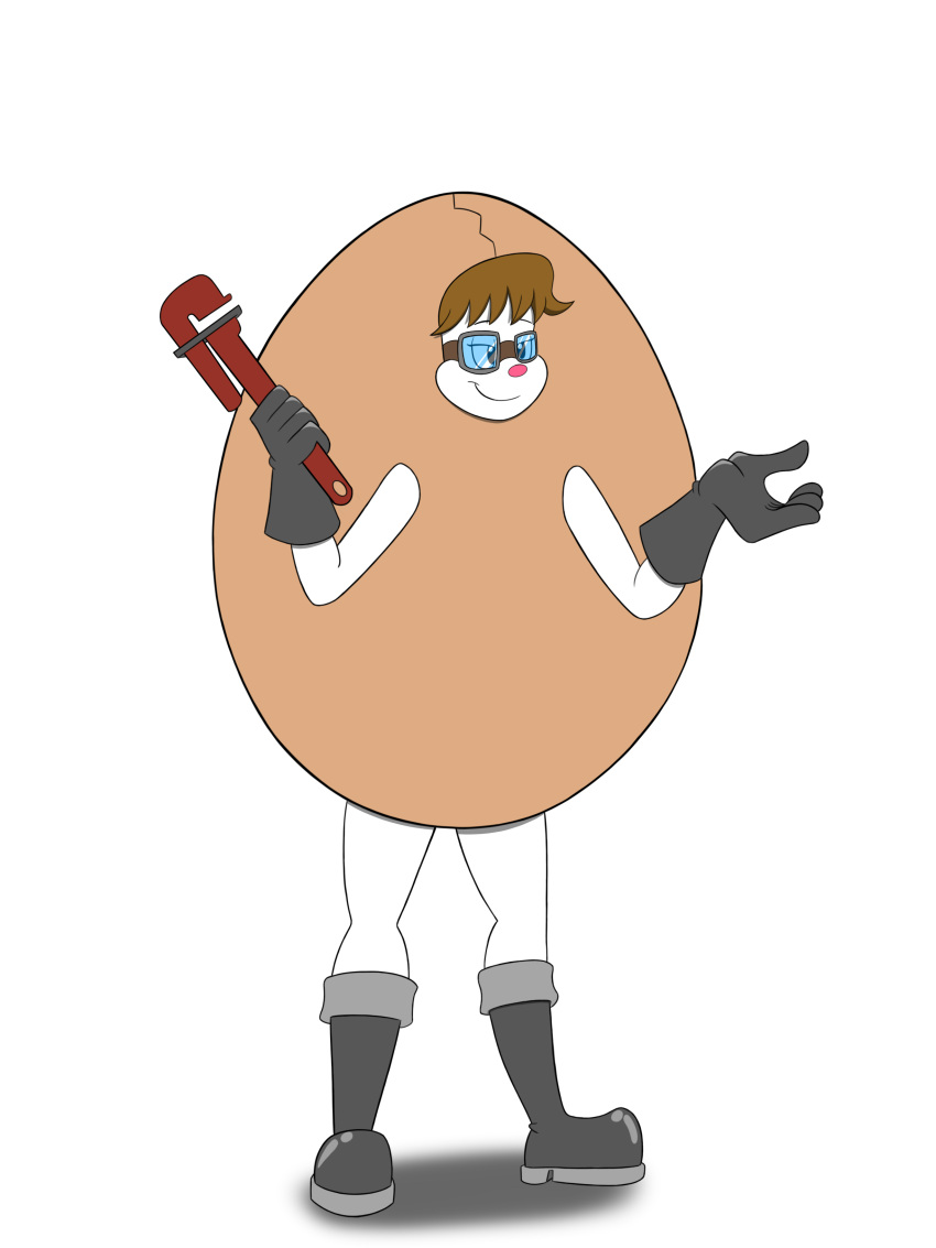 absurd_res anthro clothing costume egg egg_costume female food food_costume hi_res mammal martha_minkowitz mink mustelid musteline penmark solo true_musteline