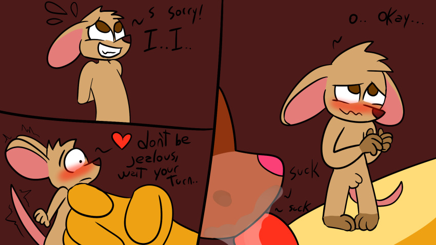 anal canid canine comic fellatio forced fox hi_res invalid_tag lagomorph leporid male male/male mammal micro mouse murid murine oral penile rabbit rodent sex theyiff