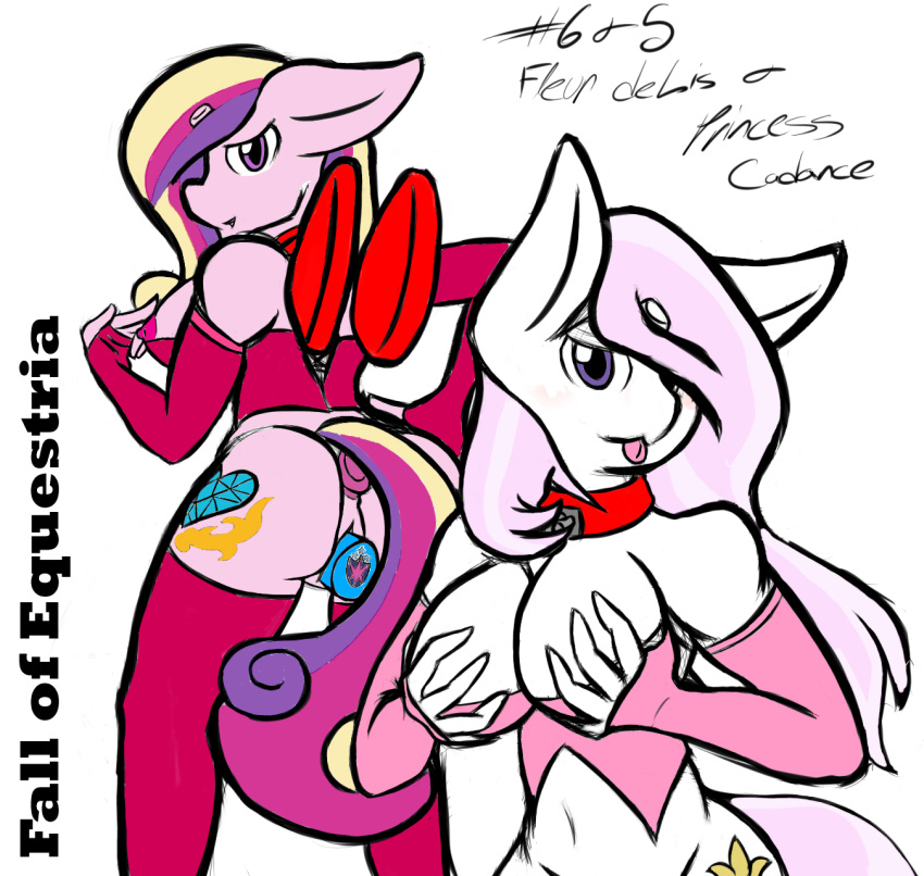 anal anal_penetration anthro buttplug collar color_edit colored dildo dildo_in_pussy dildo_insertion duo edit fall_of_equestria female female/female fleur_de_lis_(mlp) friendship_is_magic hasbro hi_res looking_at_viewer matsumoto-masato my_little_pony nipples object_in_ass penetration plug_(sex_toy) princess_cadance_(mlp) sex_slave sex_toy sex_toy_in_ass sex_toy_in_pussy sex_toy_insertion vaginal vaginal_penetration