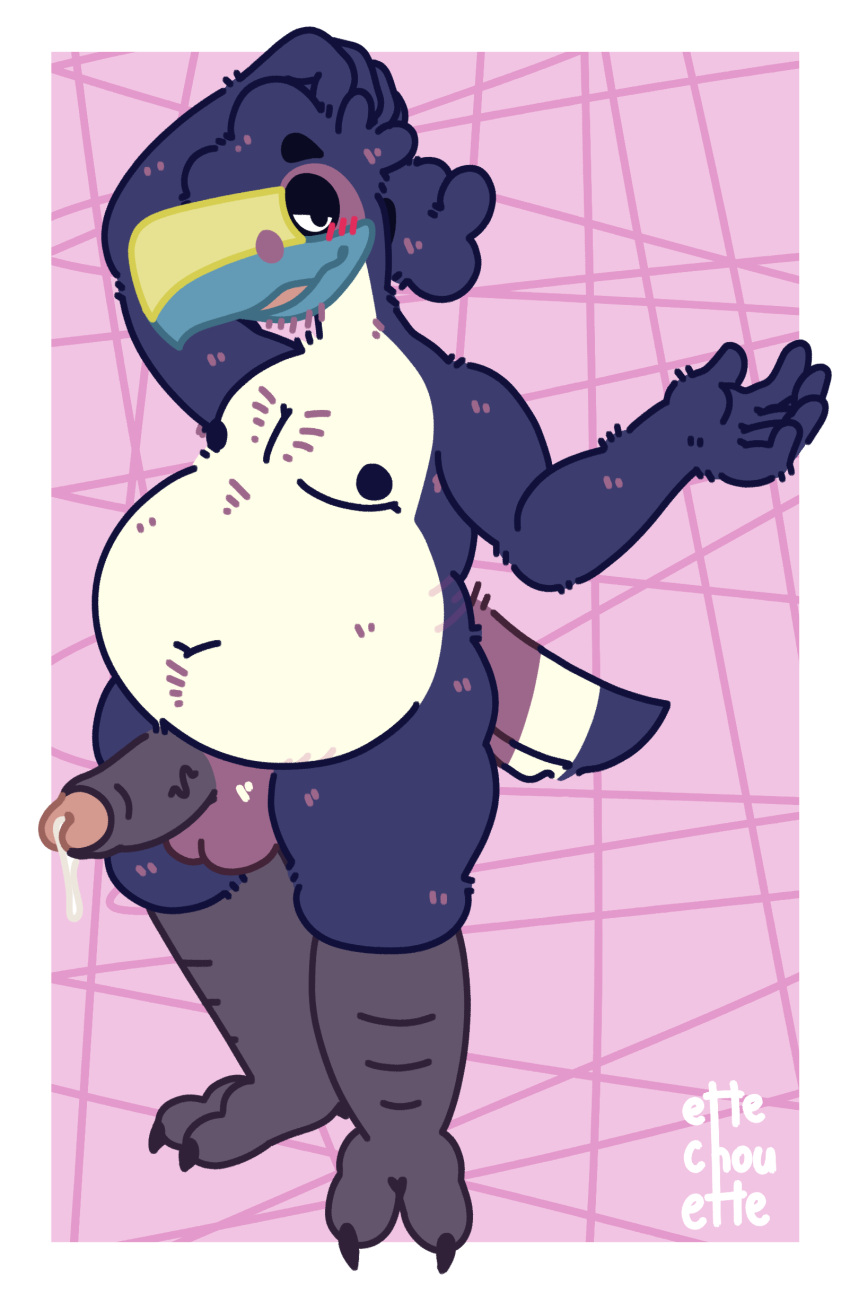 absurd_res anthro avian bird ettechouette hi_res kaby_(mangawoof) male slightly_chubby solo toucan