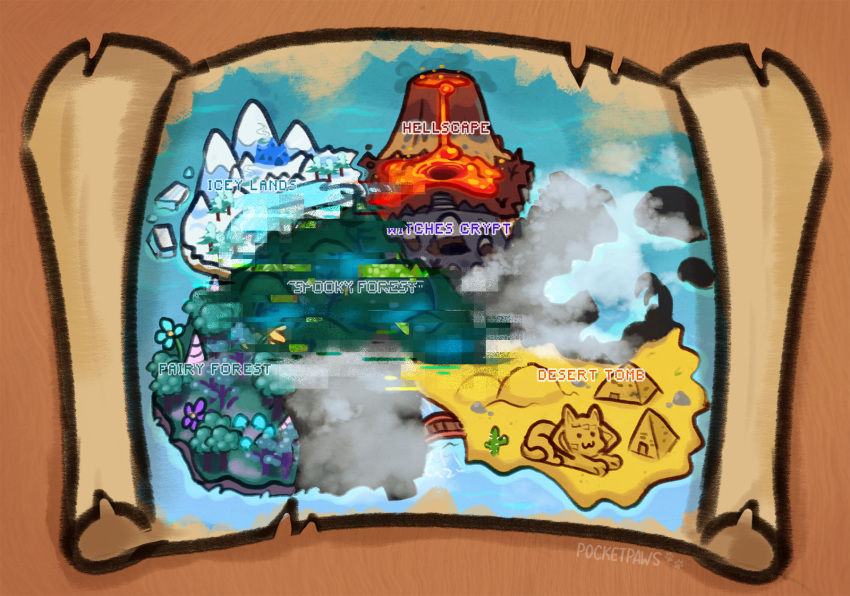 cactus castle cave desert egyptian english_text flower fog forest hi_res iceberg island lake lava map mountain paper plant pocketpaws pyramid rock sand sea snow text tree volcano water zero_pictured
