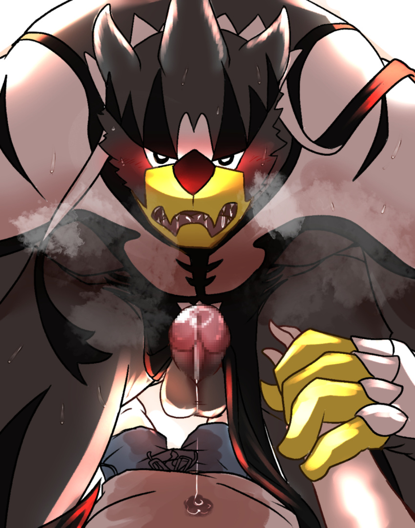 anthro balls bear big_dom_small_sub black_body black_fur blush bodily_fluids dominant dripping duo erection eye_contact first_person_view fur generation_8_pokemon genital_fluids genitals hand_holding hi_res human human_on_anthro human_pov humukeaka1 imminent_sex in_heat interspecies larger_anthro larger_male legendary_pokemon looking_at_another lying male male/male mammal marbles_(pixiv) multicolored_body multicolored_fur muscular muscular_anthro muscular_male nintendo nude open_mouth penis pokemon pokemon_(species) pokephilia precum precum_drip size_difference smaller_human smaller_male submissive submissive_pov sweat urshifu white_body white_fur