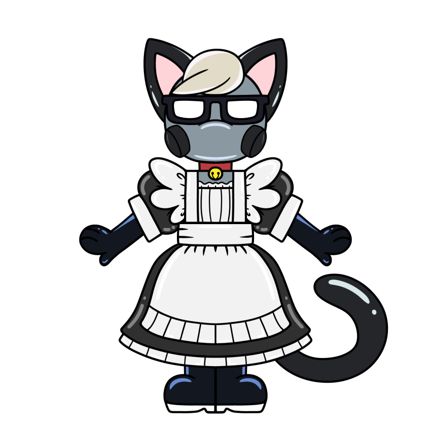 1:1 alpha_channel animal_crossing boots clothing collar domestic_cat drone dronesuit felid feline felis footwear gloves handwear hi_res latex_gloves maid_apron maid_uniform mammal nintendo raymond_(animal_crossing) raymond_(disambiguation) rgbovine_art rubber rubber_boots rubber_clothing rubber_suit slave uniform