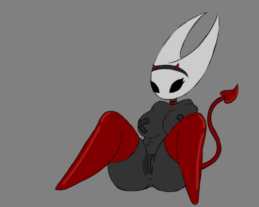 anthro female hollow_knight hornet_(hollow_knight) simple_background six343 sketch solo team_cherry