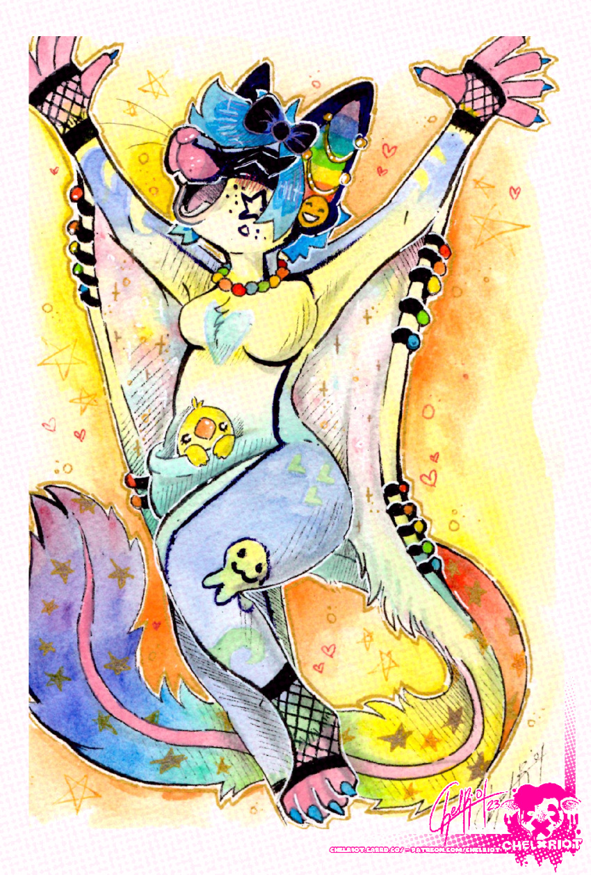 1990s furry furryart furryfandom hi_res illustration invalid_tag mammal marsupial painting painting_(artwork) petaurid possum sketch sparklesona sugar_glider sugarglider traditional_media_(artwork) watercolor_(artwork)