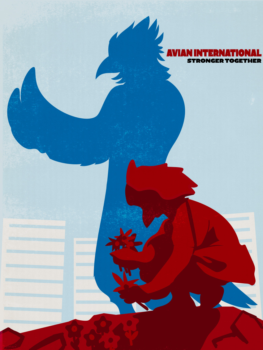 3:4 absurd_res avian avian-furry bird english_text furry furry_fandom graphic_design hi_res huge_filesize illustration invalid_tag minimalism minimalist modern poster text