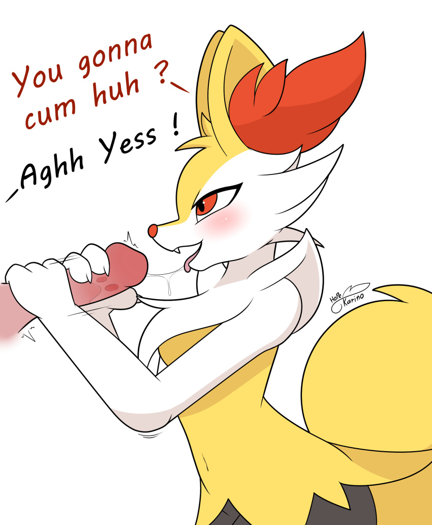 absurd_res anthro braixen canid canine female generation_6_pokemon genitals hi_res male male/female mammal nintendo penis pokemon pokemon_(species) solo thelasthope