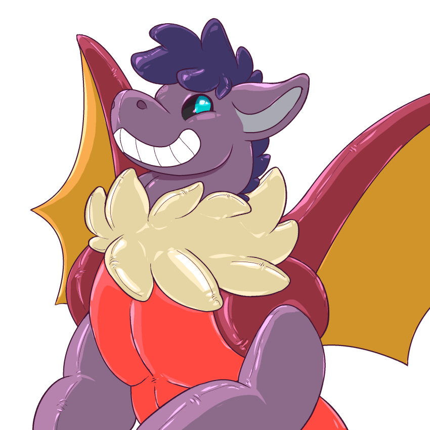 absurd_res anthro aviafloras dragon hi_res inflatable male pool_toy sfw_version solo zoham