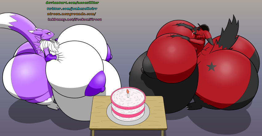 absurd_res anthro bandai_namco belly big_belly big_breasts big_butt big_nipples bodily_fluids breasts butt cake chubby_female clothing curvy_figure dessert digimon digimon_(species) drooling fan_character female flirting food furniture gradient_background hat headgear headwear hi_res huge_belly huge_breasts huge_butt hyper hyper_belly hyper_breasts jonhexelleirr lust lustful_gaze neck_tuft nipples pregnant pregnant_female renamon saliva shy simple_background table thick_thighs tongue tongue_out tuft voluptuous wide_hips