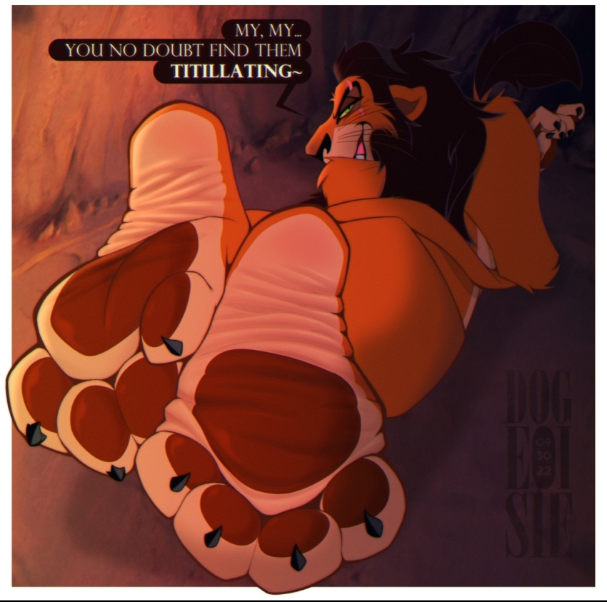 anonymous_artist are disney foot_fetish male scar's scar_(the_lion_king) so the_lion_king