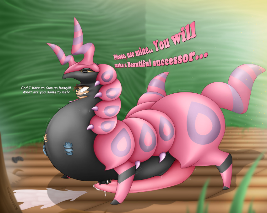 absorption_vore absurd_res arthropod assimilation barrel breasts butt corruption equid equine female feral fusing fusion gender_transformation generation_5_pokemon genitals hi_res horse huge_filesize hyper male mammal merging nintendo penis pokemon pokemon_(species) possession scolipede taur thick_thighs trans_(lore) transformation vore