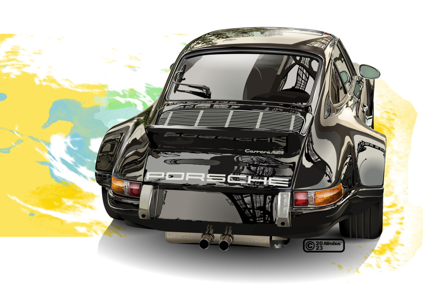 artist_name car copyright highres motor_vehicle nimbus_goldbrum no_humans original porsche porsche_911 sports_car vehicle_focus vehicle_name