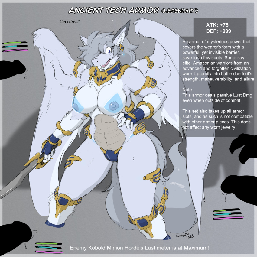 2023 anthro anthro_focus armor armwear blue_armwear blue_choker blue_clothing blue_gloves blue_handwear blue_jewelry blue_necklace blue_panties blue_underwear bodily_fluids camel_toe choker clothing disembodied_penis dragon erection excalibur_(zerofox) female female_focus fur furred_dragon gameplay_mechanics genital_fluids genitals gloves grey_background grey_body grey_fur grey_hair group hair hair_over_eye handwear hi_res holding_object holding_sword holding_weapon humanoid_genitalia humanoid_penis imminent_gangbang imminent_sex ineffective_clothing jewelry legwear male melee_weapon necklace nipples one_eye_obstructed panties penis pink_nipples precum simple_background solo_focus standing sword unconvincing_armor underwear weapon yellow_armwear yellow_choker yellow_clothing yellow_jewelry yellow_legwear yellow_necklace yellow_panties yellow_underwear zerofox1000