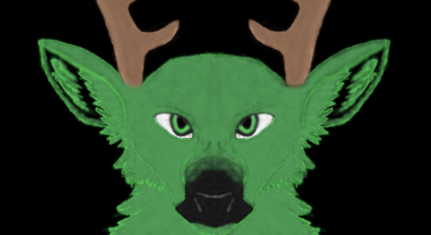 anthro deer fur green_body green_fur hi_res icon male mammal popular_trash profilepicture skittlewarrior66