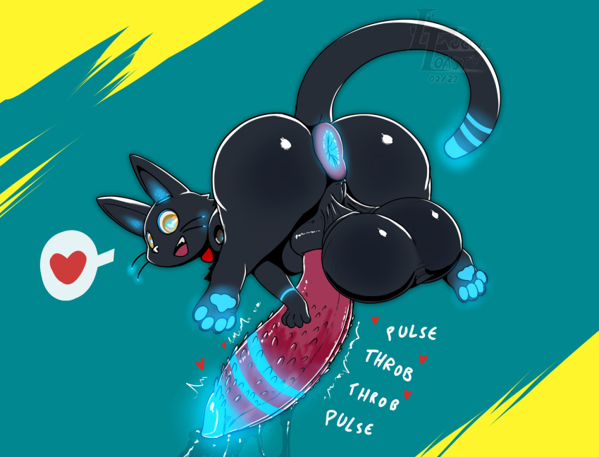 &lt;3 &lt;3_eyes 2023 808_(hi-fi_rush) anus balls big_anus big_balls big_butt big_penis black_balls black_body blue_body blue_pawpads butt digital_media_(artwork) digitigrade domestic_cat felid feline felis feral genitals hi-fi_rush hi_res huge_balls huge_penis hyper hyper_genitalia hyper_penis looking_at_viewer looking_back looking_back_at_viewer luccatoasty machine male mammal multicolored_body open_mouth open_smile pawpads paws penile_spines penis puffy_anus quadruped robot smile solo two_tone_body whiskers yellow_eyes